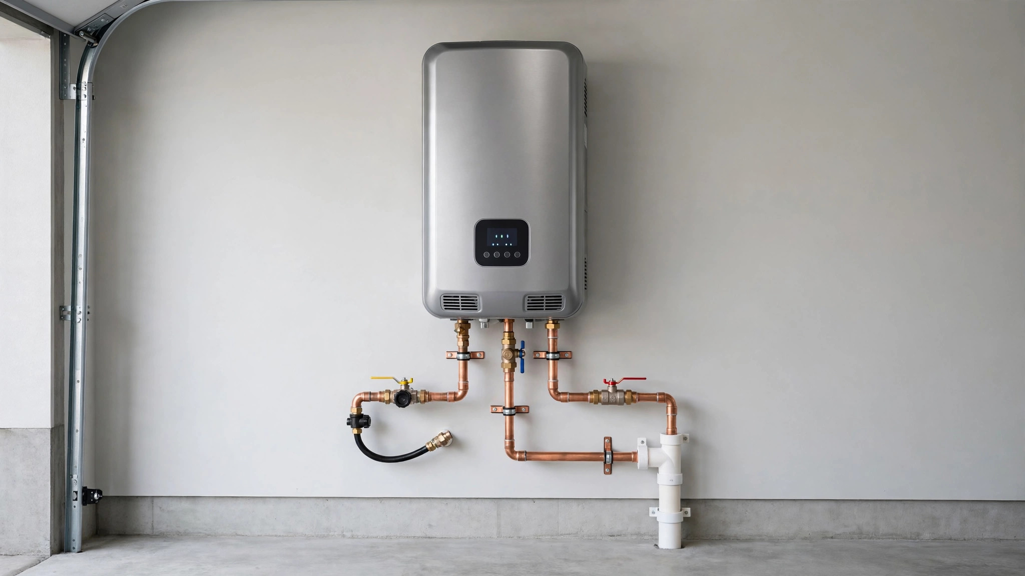 Tankless water heater installation